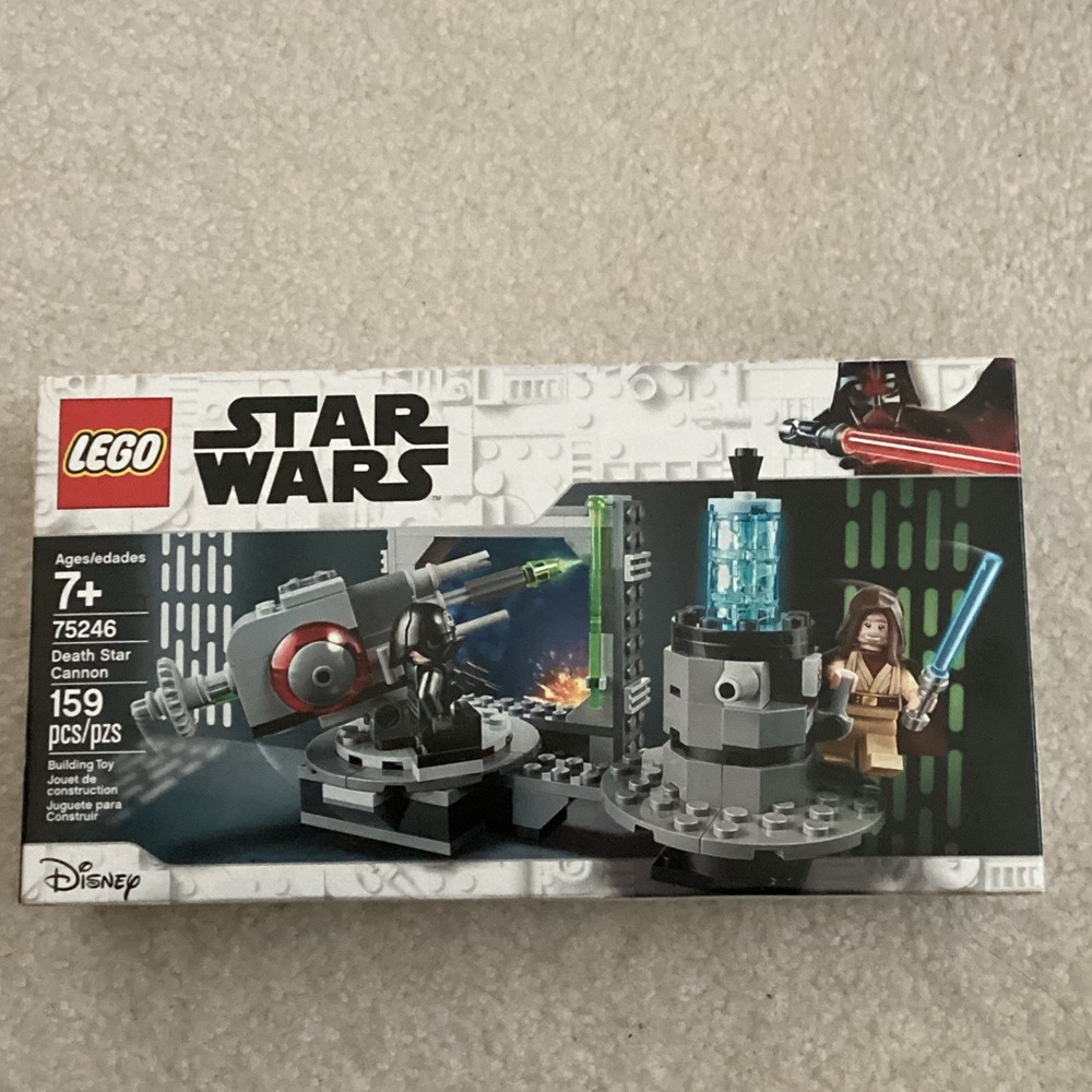 LEGO Star Wars 75246 Death Star Cannon Set with Black and Gray